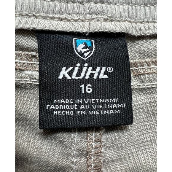 Kuhl Womens 16 Summer Linen Blend Cabo Kapri Lightweight Pants Gray Style 6407 - Picture 3 of 10